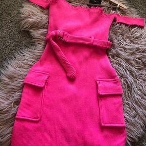 Neon Pink Fashion Nova Dress